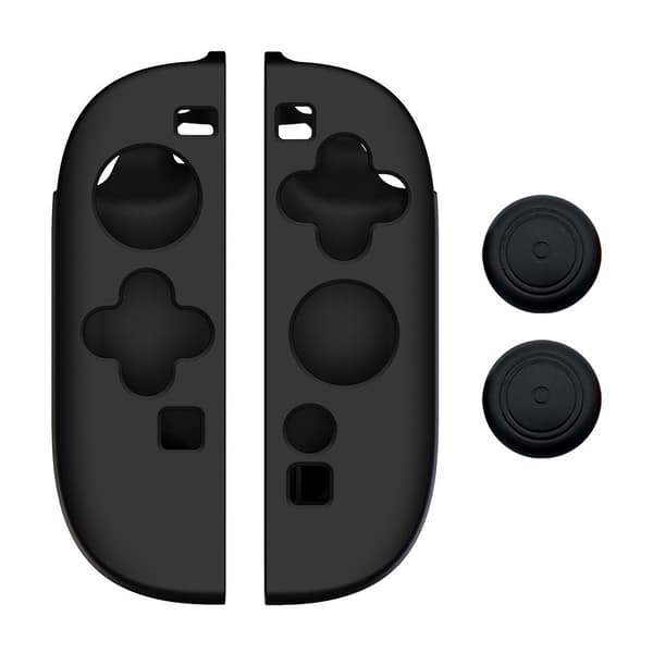1 par kompatibel med Nintendo Switch 2 controllere etui, beskyttelsescover, 2 covers - Sort Black