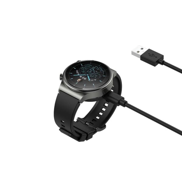 Huawei Watch D/GT Runner/GT2 Pro USB Opladningskabelholder - Sort Black