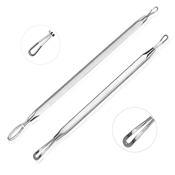 Blackhead Remover Pimple Comedone Extractor Tool Kit til fjernelse af acne Black