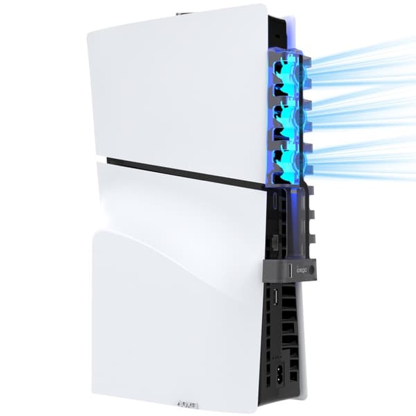 IPEGA kjølevifte til Playstation 5 Slim Spillkonsoll USB - port Transparent