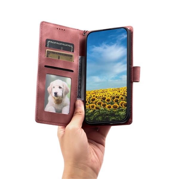 Til Samsung Galaxy S26 tegnebogscover Cover Shell Mandala Blomstermønster Pink