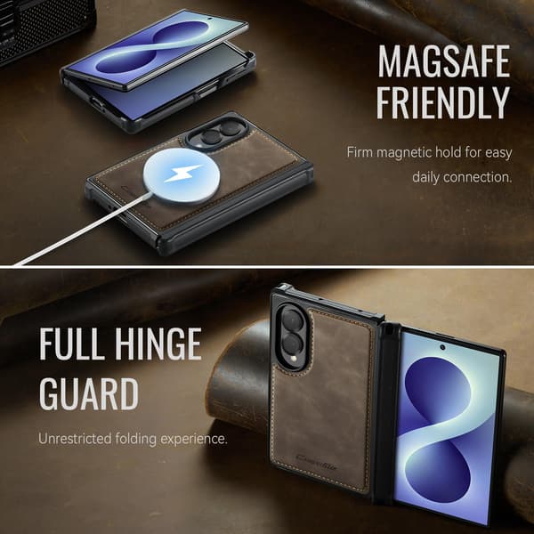 CASEME Magnetisk telefondeksel til Samsung Galaxy Z Fold8 Brown