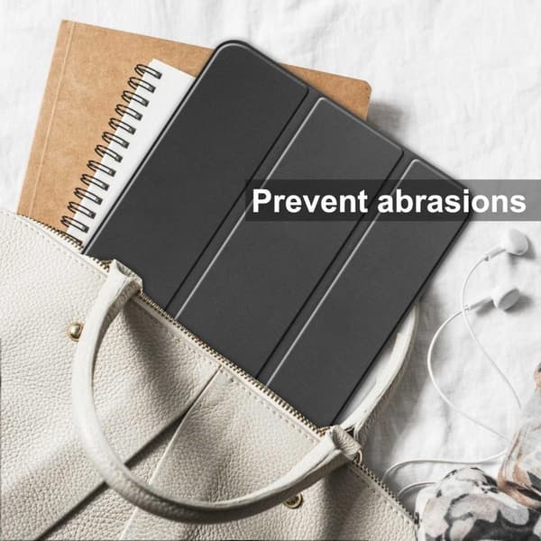 Tri-fold Stativveske for iPad 10.9 (2022) Tablettdeksel Penneholder - Svart Black