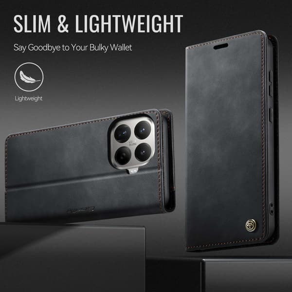 CASEME Til Xiaomi 17T Lommebokdeksel Black