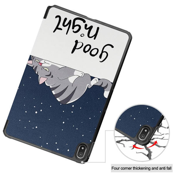 Tablet Stand Slim Fit Cover For Nokia T20  - Cat Multicolor
