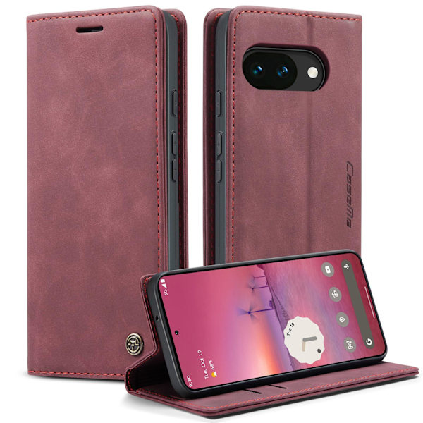 CASEME Til Google Pixel 10A Etui Stativ Telefon Cover Red