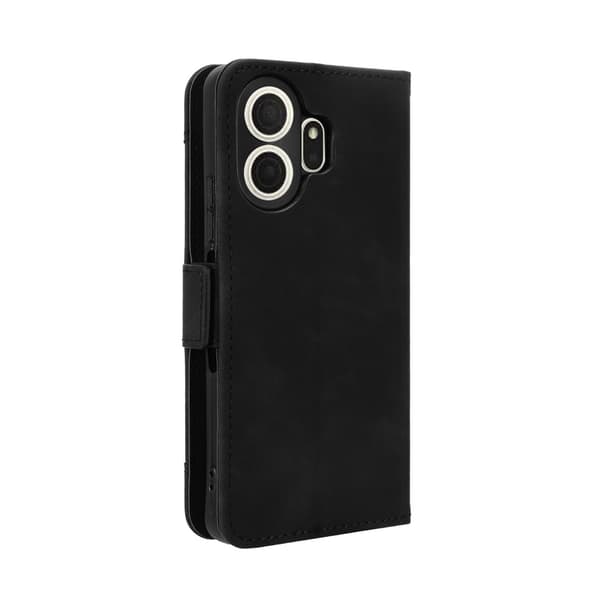Til TCL NxtPaper 70 Pro 5G Pung Cover med Kortholder og Stander Sort sort