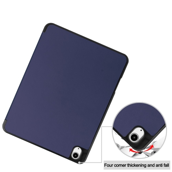 Till iPad Air 13 (2024) Slim fit tri-fold fodral Pennfack - MörkBlå Blue