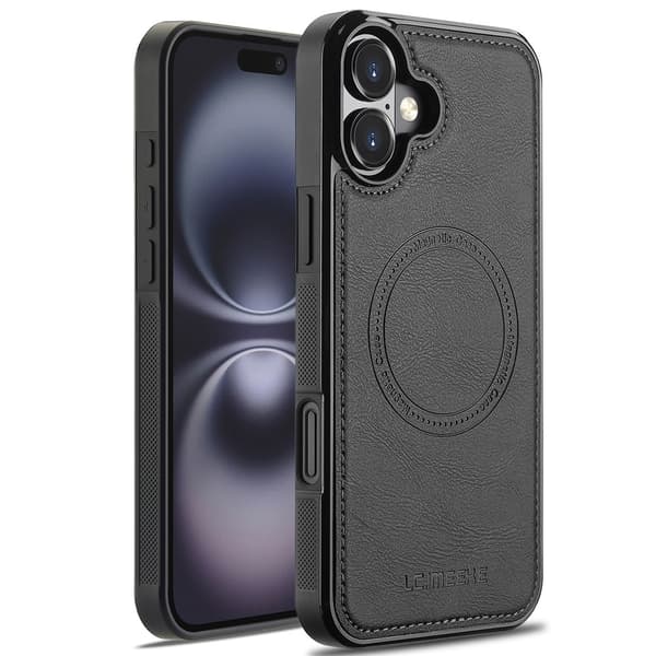 Til iPhone 17 Magnetisk Telefondeksel Black