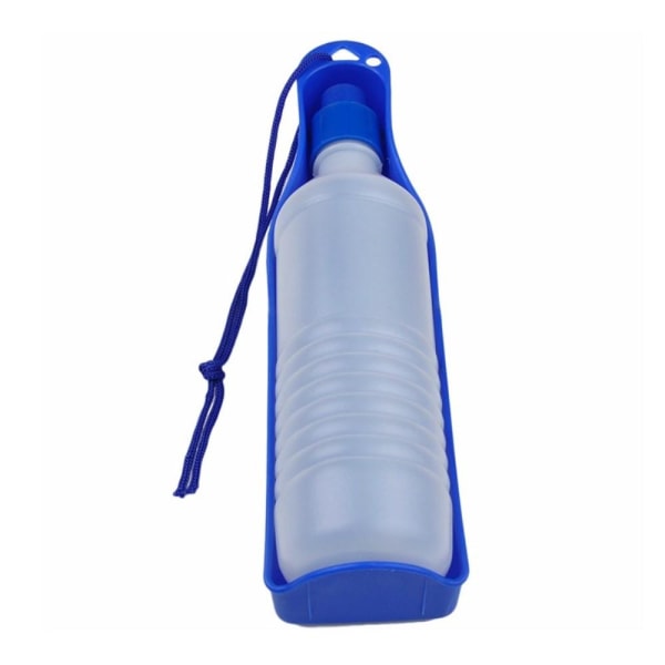 750 ml kæledyrshund vandflaskeføder bærbar rejsedrikkeflaske - b Blue