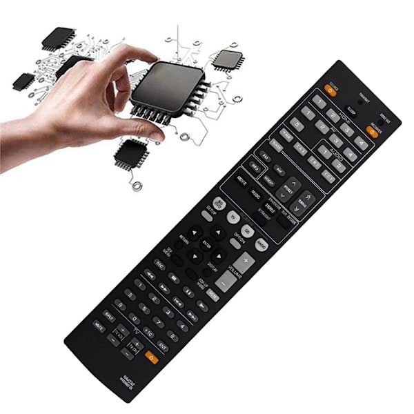 Fjernkontrollerstatning for RAV332 For Yamaha Audio/Video Receiver Black