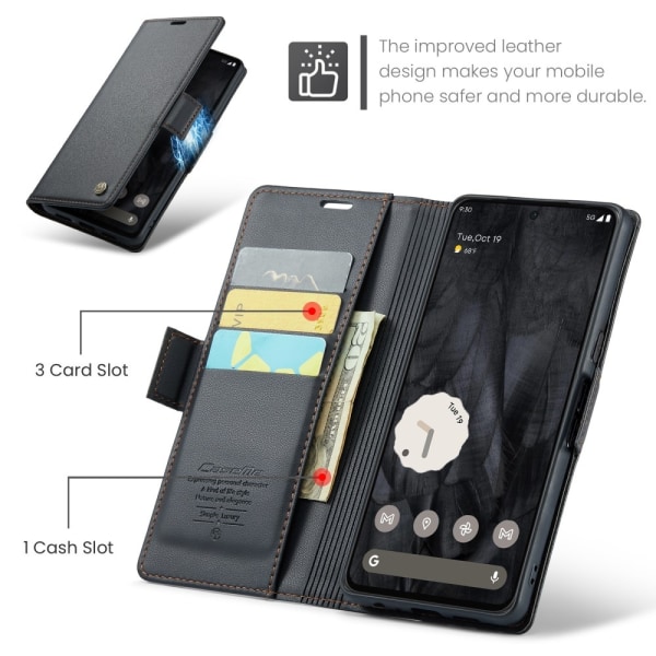 CASEME Retro Pung Taske til Pixel 8 Pro Black