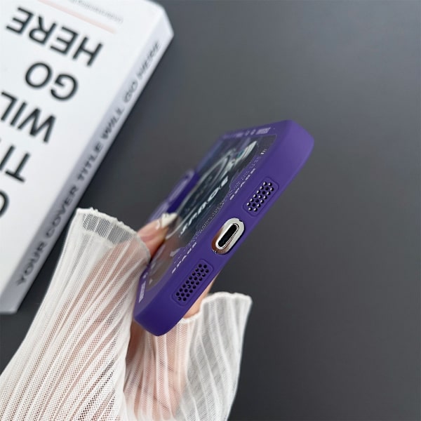 TPU-puhelinkotelon suojakuori iPhone 15 Pro Case Catille - musta Black