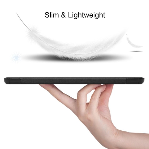 Trifoldet stativetui til Samsung Galaxy Tab S6 Lite - Sort Black