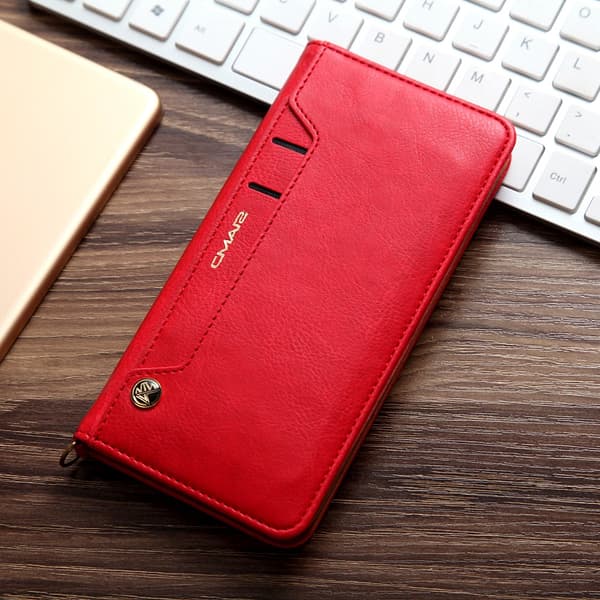 CMAI2 Litchi Lommebok - cover til iPhone 7 Plus - Rød Red