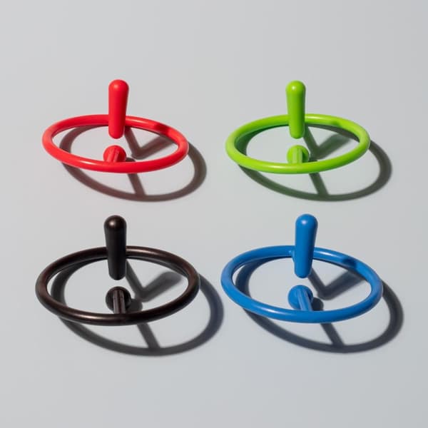 2 - Pack Fidget Toy Spin roterende gyrodekompresjon Tilfeldig farge Multicolor