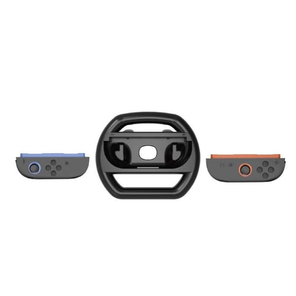 2 stk. kompatible med Nintendo Switch, 2 Joy-Con-håndtak, tilbehør til racingratt Black