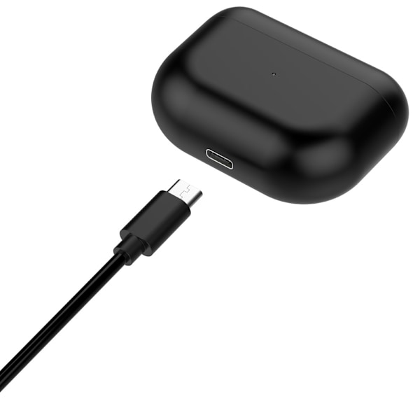 Docka för Jabra Elite 10 Earbuds Laddningsfack Laddningskabel Svart
