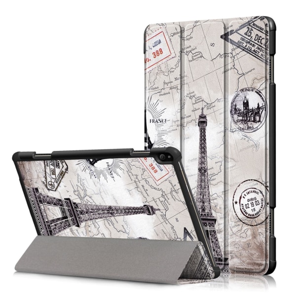 Kolminkertainen jalustan kansi Lenovo Tab P10 -mallille - Eiffel-torni Multicolor
