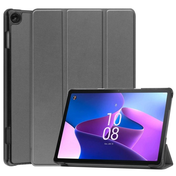 For Lenovo Tab M10 (Gen 3)  Trifold Stand Cover - Gray Grey