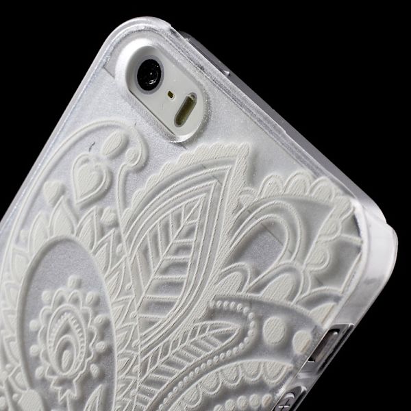 iPhone 5/5s Skal Paisley Pattern Transparent