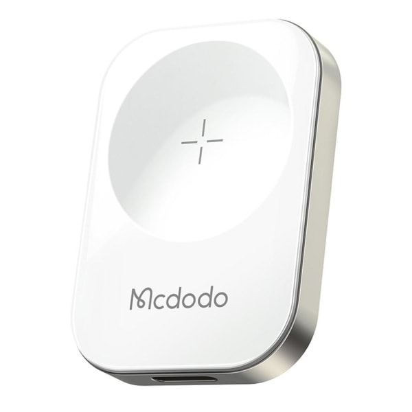 MCDODO Bärbar magnetisk trådlös laddare Apple Watch Series 7 - 1 Vit