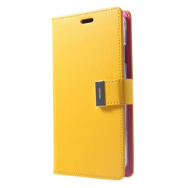 MERCURY GOOSPERY Rich Diary Lompakkokotelo iPhone XS Max - Yellow