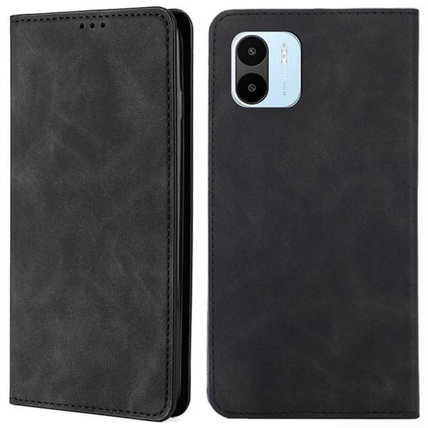 Xiaomi Redmi A1 4G Skin - touch Feeling Magnetisk telefonetui Black