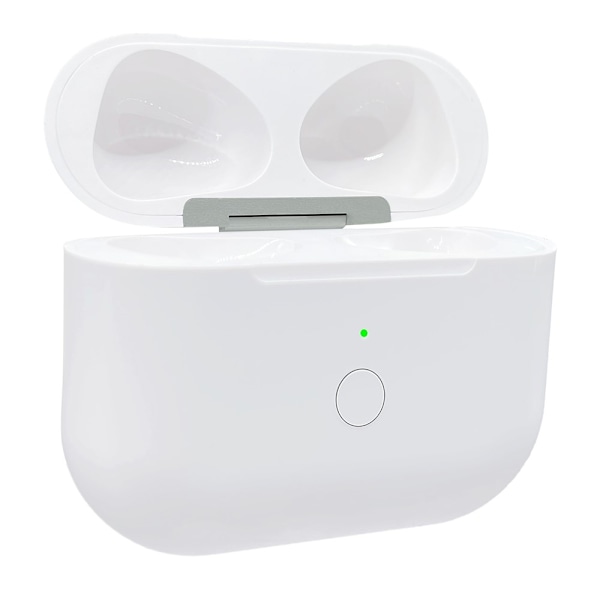 Til AirPods 3 opladningsetui Indbygget 620mAh batteri Bluetooth trådløs opladning White