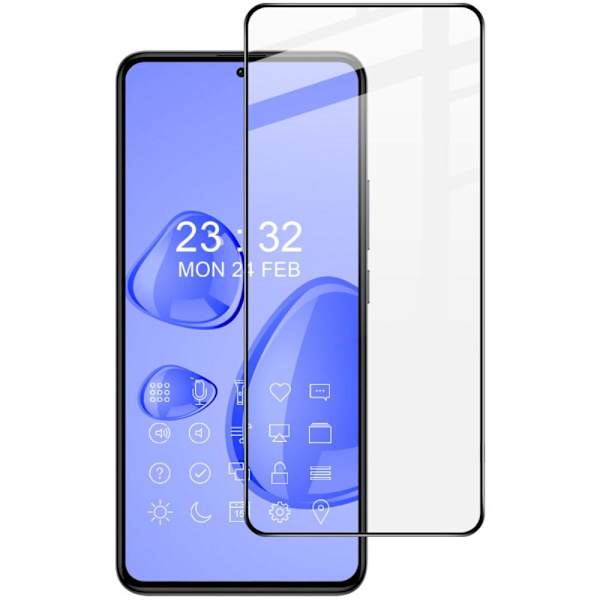 Xiaomi Redmi 12 Pro IMAK Pro+ Heltäckande Härdat Glas Svart Transparent