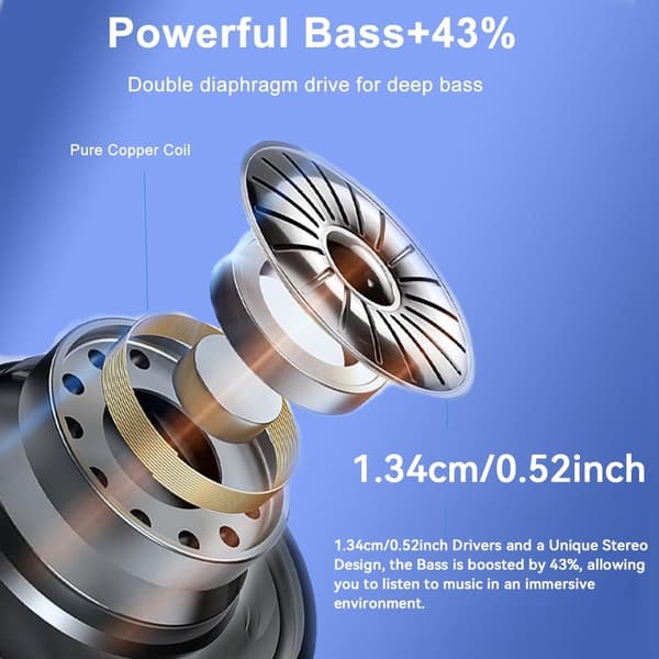 Q26 Bluetooth headset Digital Display In-Ear Trådlösa Hörlurar PowerBankfunktion Svart