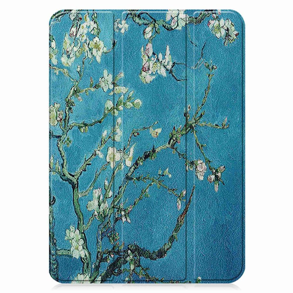 Kolminkertainen telinekotelo iPad 10.9: lle (2022) -tabletin kansi - Blossom Multicolor