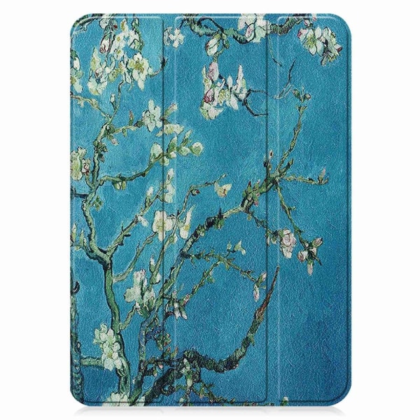 Tri-fold Stativveske for iPad 10.9 (2022) Tablettdeksel - Blomst Multicolor