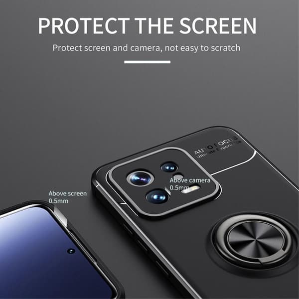 Fingerring Kickstand TPU - etui til Xiaomi 13 5G Black