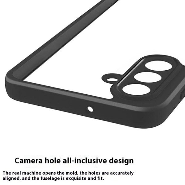 Samsung Galaxy A26 5G Suojakotelo Vahvistetut Kulmat TPU+Acrylic Läpinäkyvä Puhelimen Kotelo Transparent