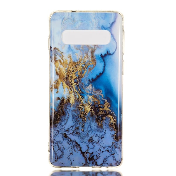 Marble Pattern IMD TPU Soft Back Suojakuori - Samsung Galaxy S10 - Style K Multicolor
