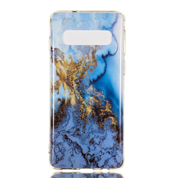 Marmorikuvioinen IMD TPU Soft Back case Samsung Galaxy S10 - S: lle Multicolor