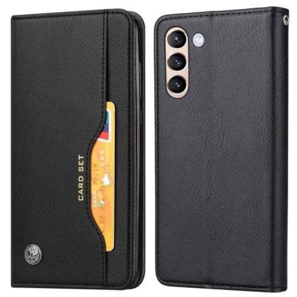 Samsung Galaxy S23 Lommebok Stativ Telefon Klaffdeksel - Svart Black