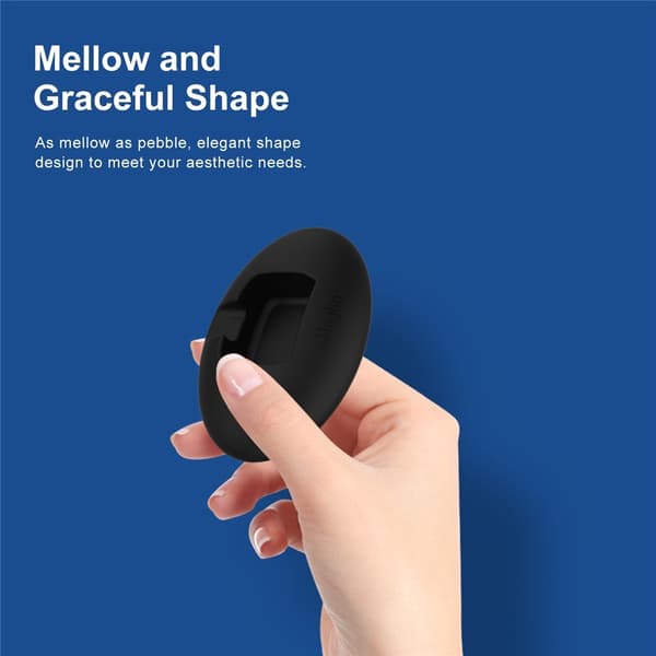 AMAGISN Silikonbase for stativholder til DJI Osmo Pocket 3 kamera, selvklebende Black