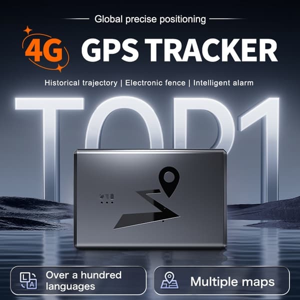 4G LTE GPS-spårare Tracker 5500 mAh-batteri magnetfäste fordonsspårning realtid Svart