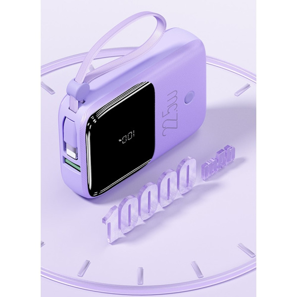 10000mAh Snabb Bärbar Powerbank Super Fast Charging USB-C 22,5W Blå