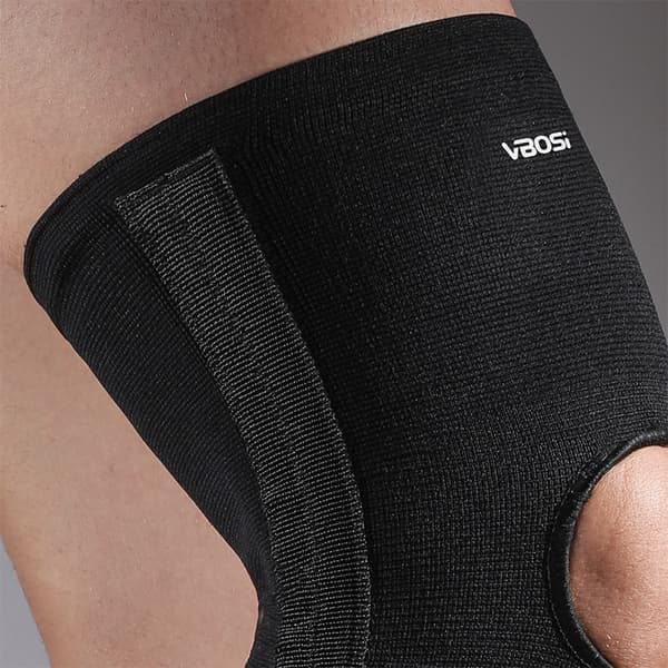 VBOSI 1 st. Elastisk Stöd för knä Knästöd Knäskydd Patella-Stöd Storlek L Svart