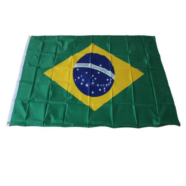 Brasil Flagg 90x150 cm banner utendørs innendørs festdekorasjon Green