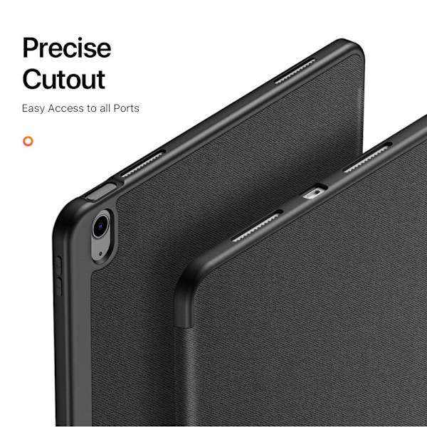 DUX DUCIS Domo iPad Air 13 (2024) fodral Tri-Fold - Svart Svart