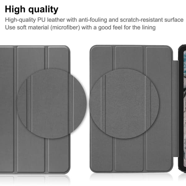 Tablet Stand Slim Fit Cover For Nokia T20 - Gray Grey