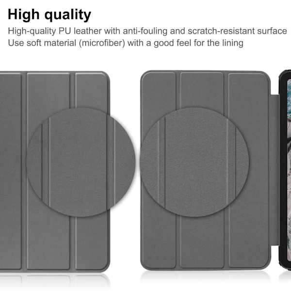 Tablettstativ Slim Fit Deksel for Nokia T20 - Grå Grey
