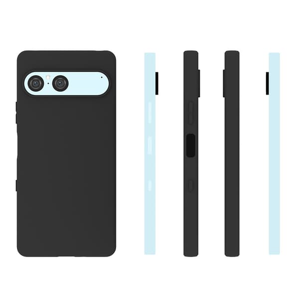 Til Sony Xperia 10 VII Etui Mat Finish Blødt TPU Cover Black