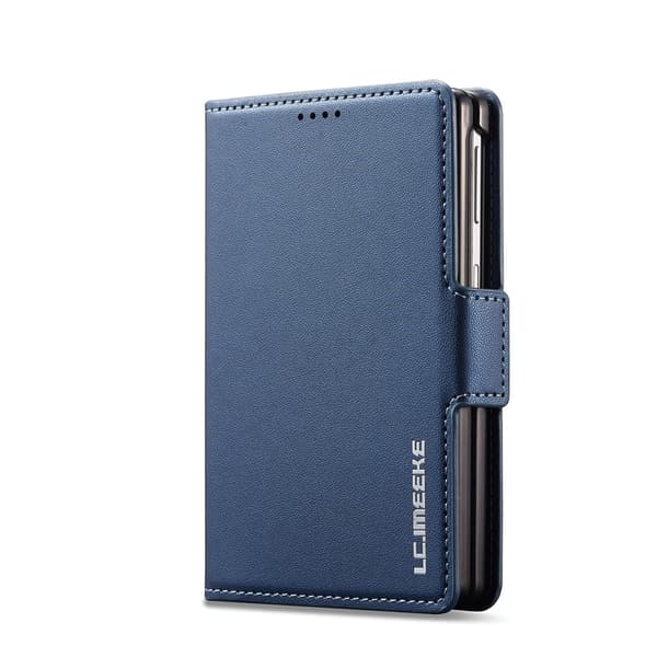 LC.IMEEKE Telefonplånboksfodral med stöd till Samsung Galaxy Z Fold8 Blå