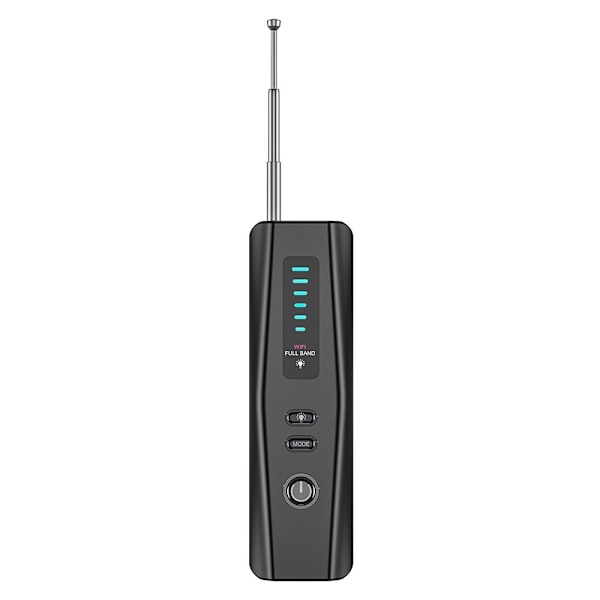 Trådløs RF-signaldetektor Skjult kameradetektor GPS Tracker-scanningsenhed Black