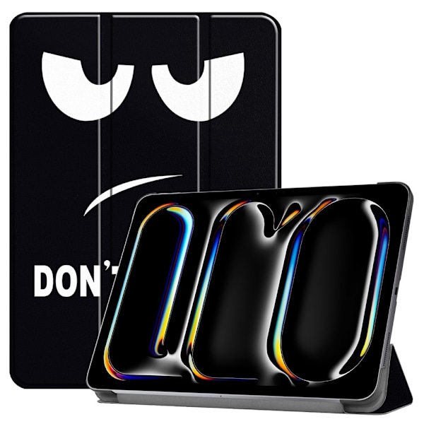 Til iPad Pro 11 (2024) Etui Tre-fold Stativ Tablet Cover - Don't Multicolor